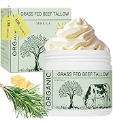 Beef Tallow, Tallow Face Moisturizer, Beef Tallow for Skin, Unscented 100% Organic Beef Tallow Bl...