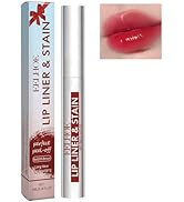 BEUKING Peel Off Lipstick, Tear-off Lip Liner & Lip Stain, Matte Long Lasting Highly Pigmented Mo...