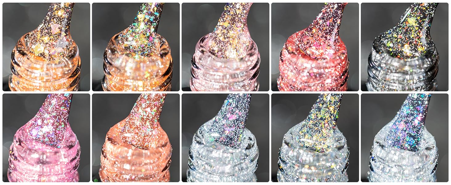BURANO Holographic Glitters Shiny Gel Polish