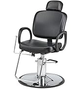 Pibbs 5447 Loop All-Purpose Threading Chair for Professional Salons & Spas, Lever-Controlled Recl...