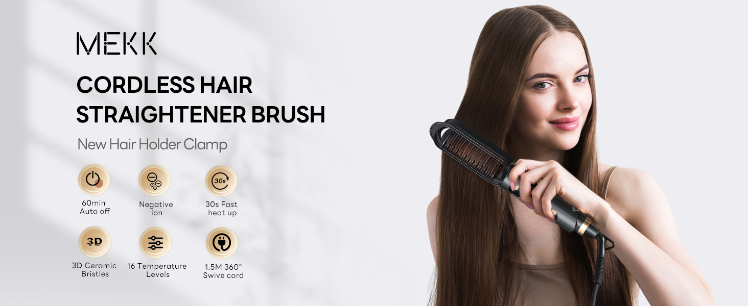 MEKK Hair Straightener Brush