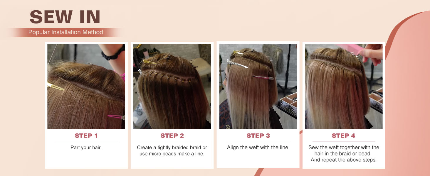 amazingbeauty hand tied wefts sew in