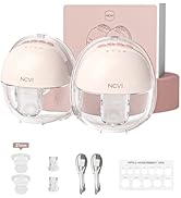 NCVI Wearable Hands Free Breast Pump, 4 Modes & 9 Levels with Multitronic Suction, Ultra-Quiet <4...