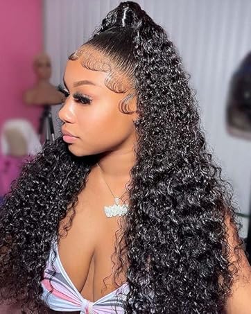 13x4 Water Wave Wig Human Hair Wet and Wavy Lace Front Wigs Glueless Wigs Human Hair Pre Plucked