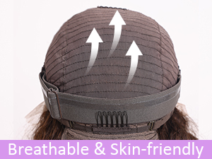 brown deep wave wig human hair