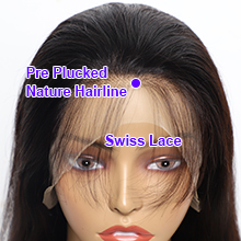 13X4 Straight Lace Frontal Wigs For Black Women Human Hair Pre Plucked 18Inch 26Inch 28Inch 30Inch