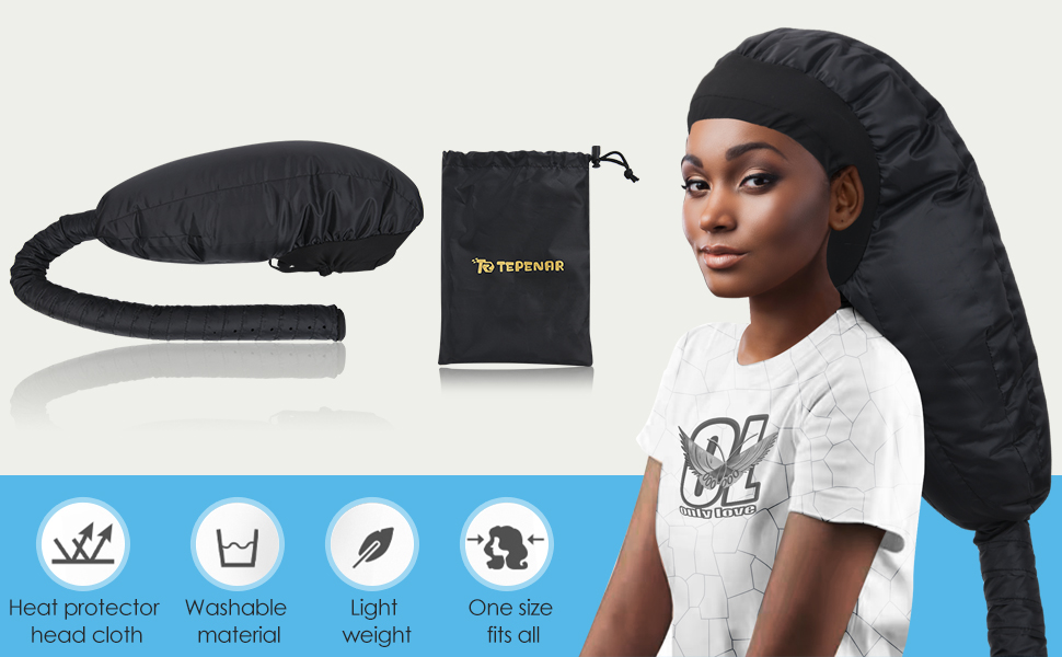 hooded hair dryer