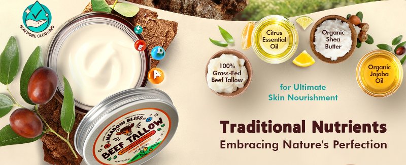 100% grass fed with citrus essential oil Organic Shea butter Organic Jojoba oil
