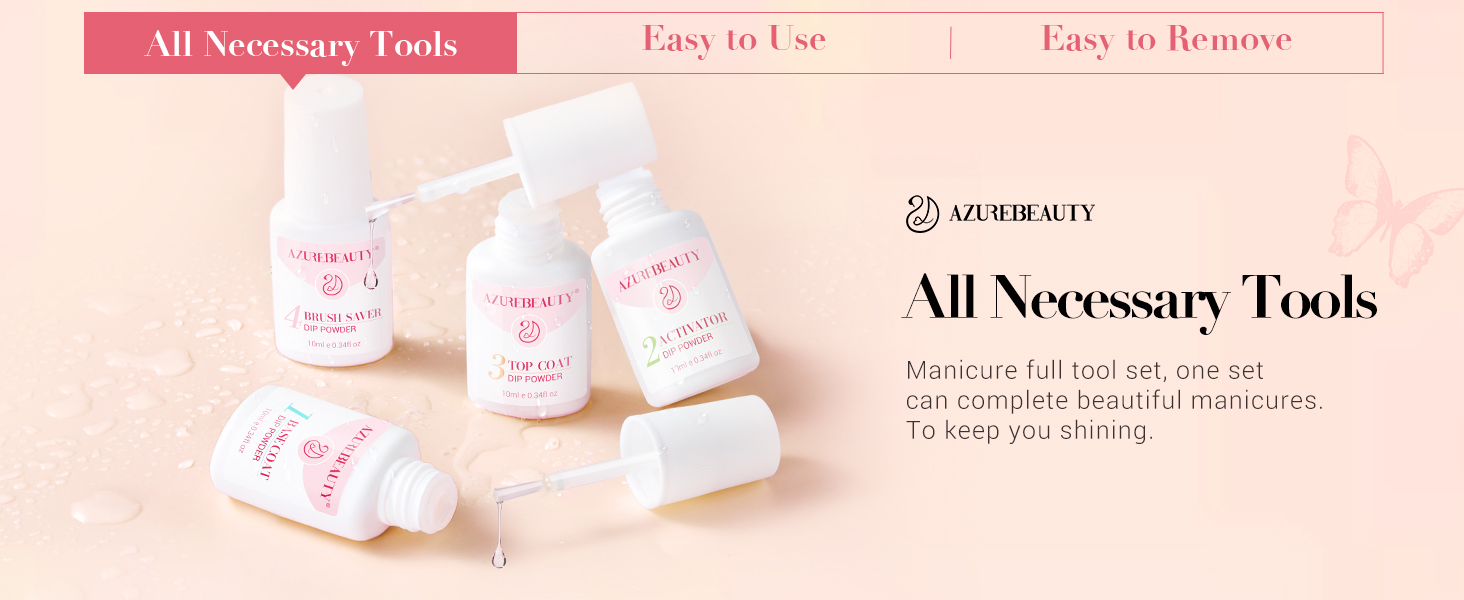 dip powder liquid set