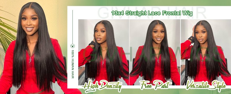Straight Lace Front Wigs Human Hair