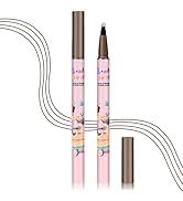AIUEO 2PCS Microblading Eyebrow Pencil Dark Brown Eyebrow Pencil Long Lasting Eyebrow Pen for Nat...