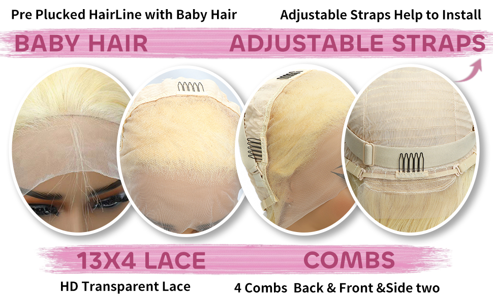 Blonde Bob Wig Human Hair
