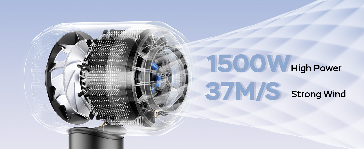 fast drying hair dryer 37M/S