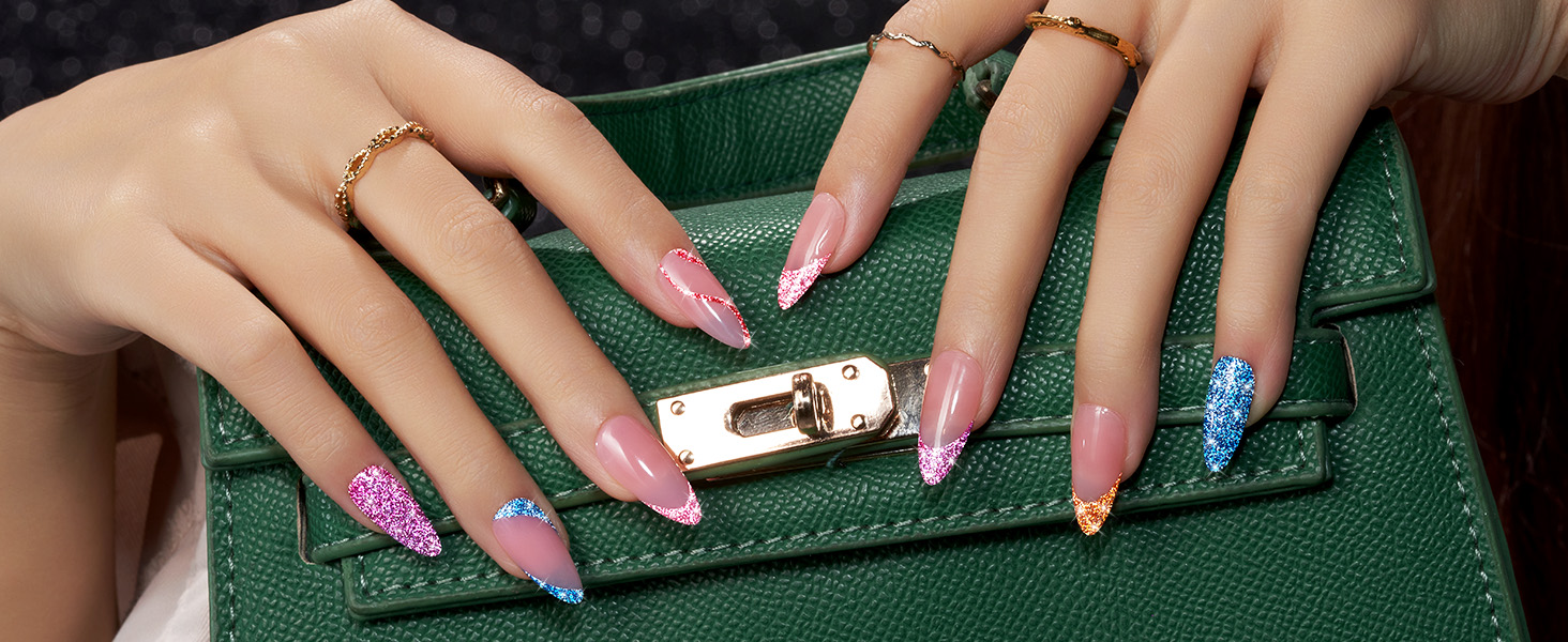 pink reflective Gel Nail Polish