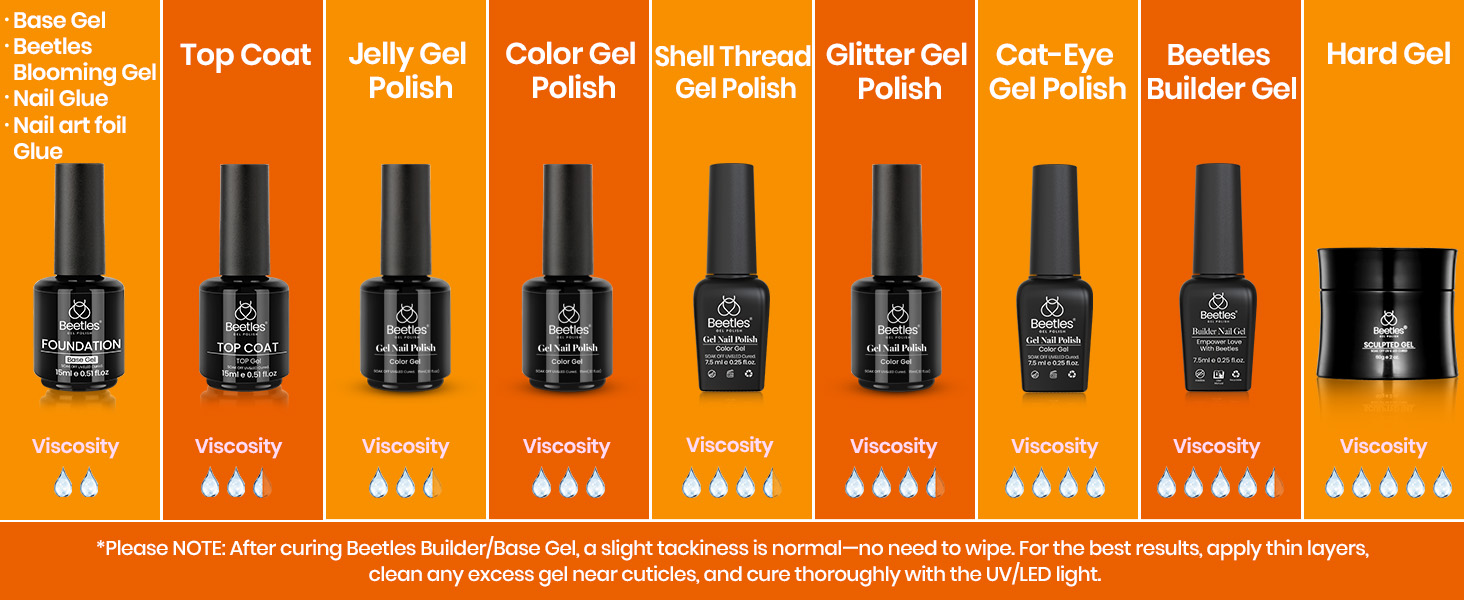 Beetles Black gel polish