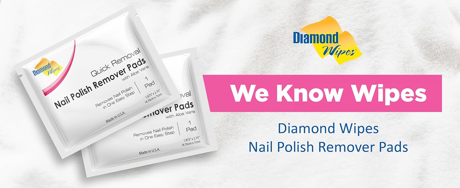 Diamond Wipes Nail Polish Remover Wipes