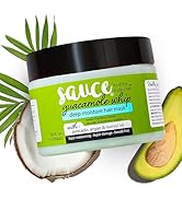 SAUCE BEAUTY Deep Conditioning Hair Mask (12 Fl Oz) Guacamole Whip Hair Mask for Damaged Hair & F...