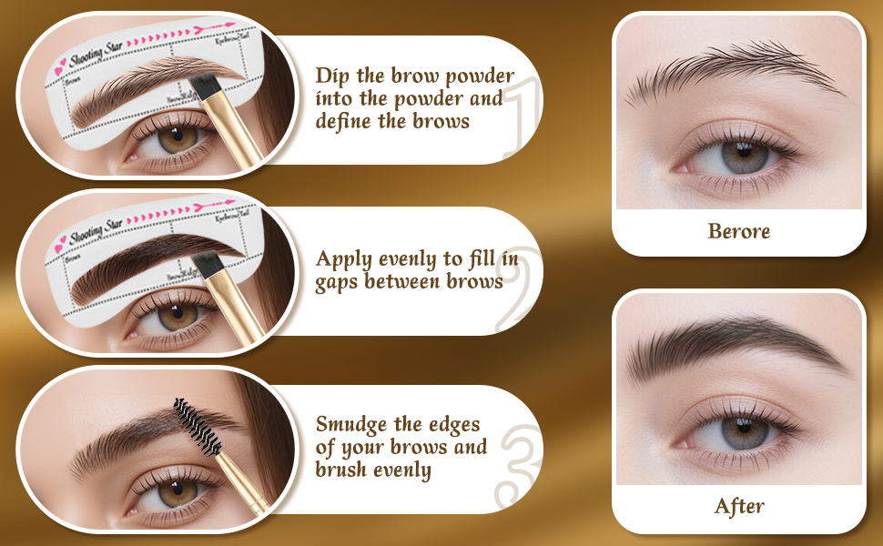 How to use this eyebrow powder kit