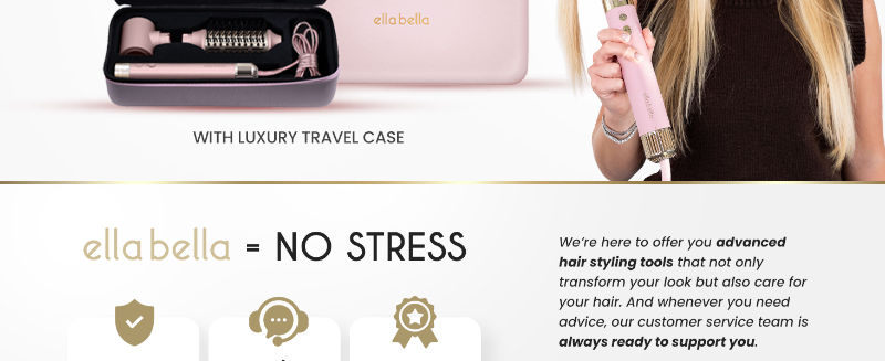 ELLA BELLA Pink 6 in 1 Professional Hot Air Styler