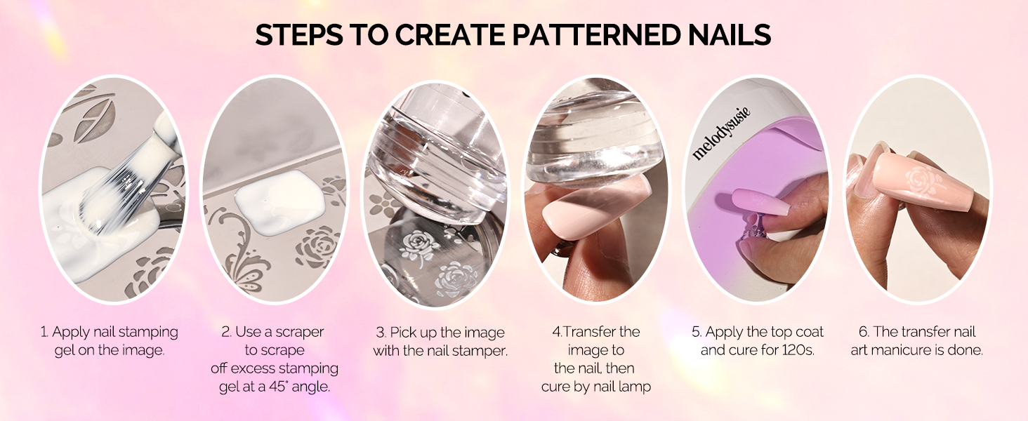 nail stamper kit double clear new