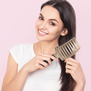 natural hair brush detangler tangle curved brushes for hair