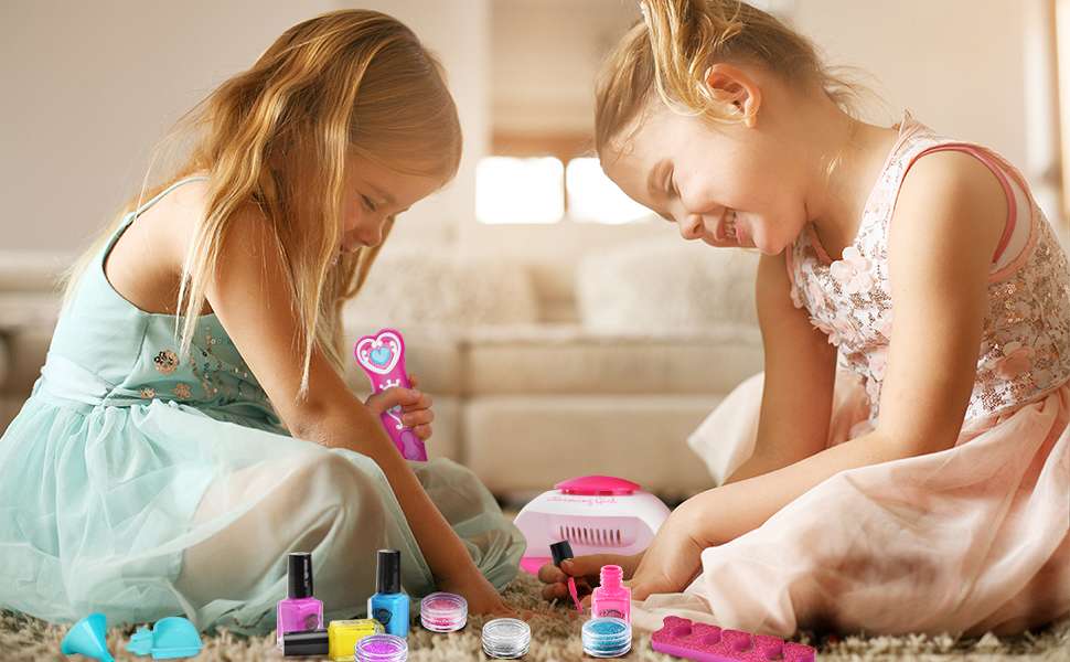 girls nail kit for kids age 8-12