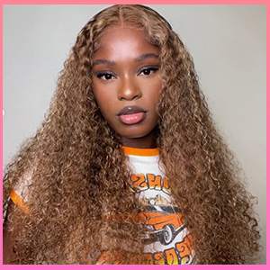 highlight curly wig human hair ombre lace front wig human hair 
