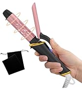 Ukliss Mini Curling Iron for Short Hair - 1 inch Travel Curling Iron Dual Voltage, Fast Heating i...