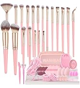 Makeup Brush Set, 48Pcs Makeup Brushes Set Professional Kit for Beginner, Premium Synthetic Found...