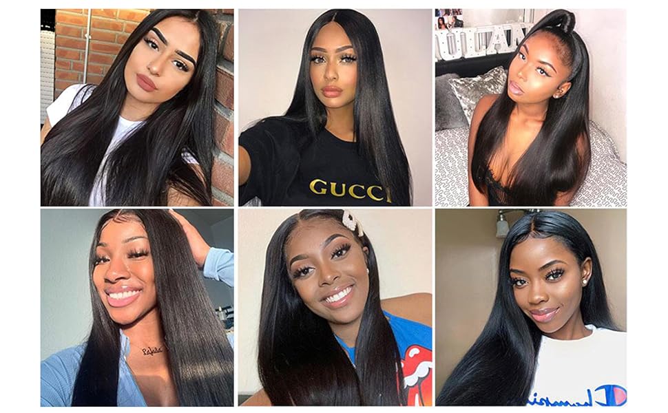 4x4 lace front Straight wig