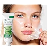 BEUKING Aloe Vera Peel Off Face Mask, Vitamin C Moisturizing Face Mask, Smooth Pores Cleasning Oi...