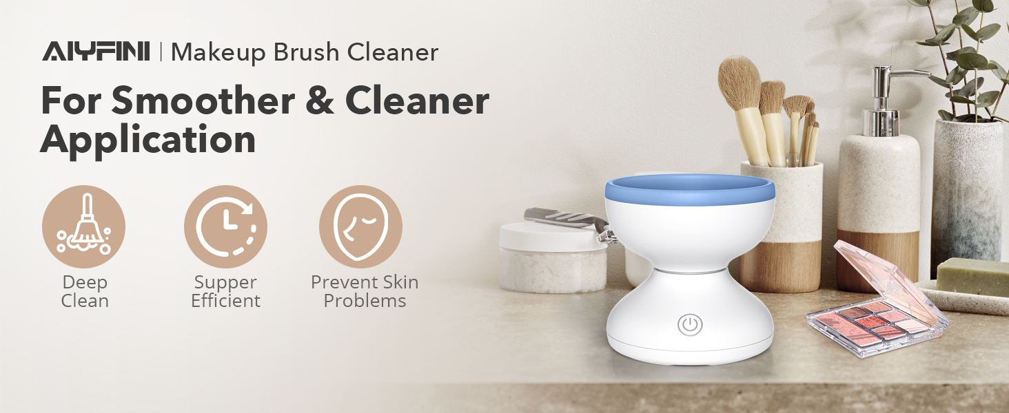 Alyfini makeup brush cleaner for smoother and cleaner application