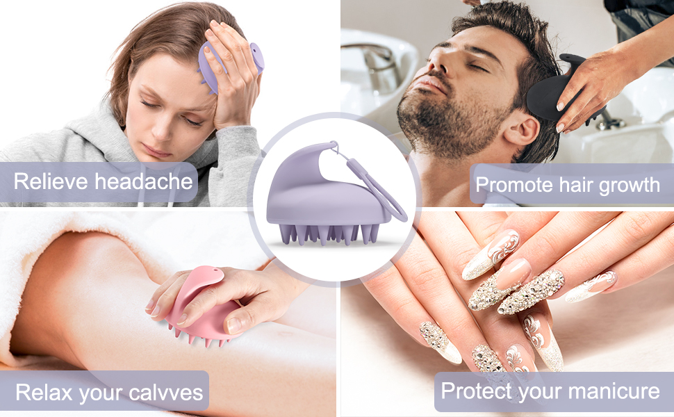 Silicone Hair Shampoo Massager
