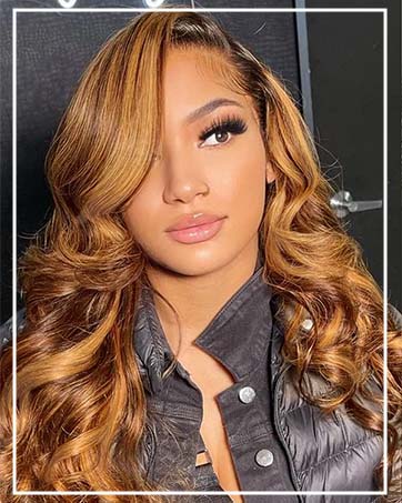 Honey Blonde Lace Front Wigs Human Hair