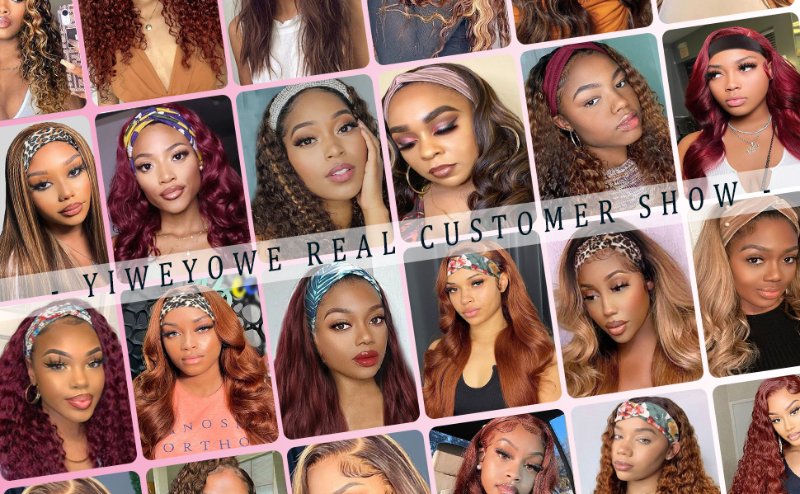 Blonde Headband Wig Human Hair