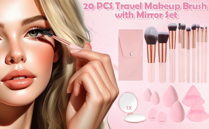 Travel Makeup Brush Set