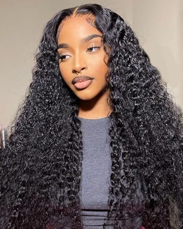 28 inch human hair wig 28 inch wig hd deep wave frontal wig curly lace front wig human hair