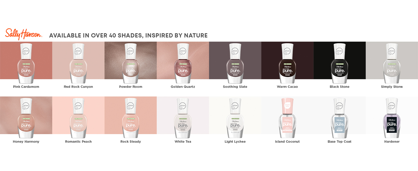 Available in over 40 shades, inspired by nature