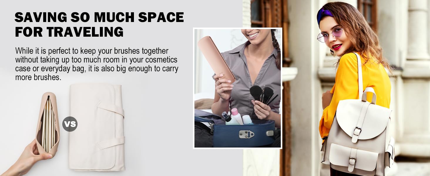 travel brush holder makeup brush travel case