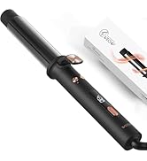 Rotating Curling Iron Hair Curler: Anti-Scald Automatic Curling Wand 1.25 Inch Adjustable 3 Gears...