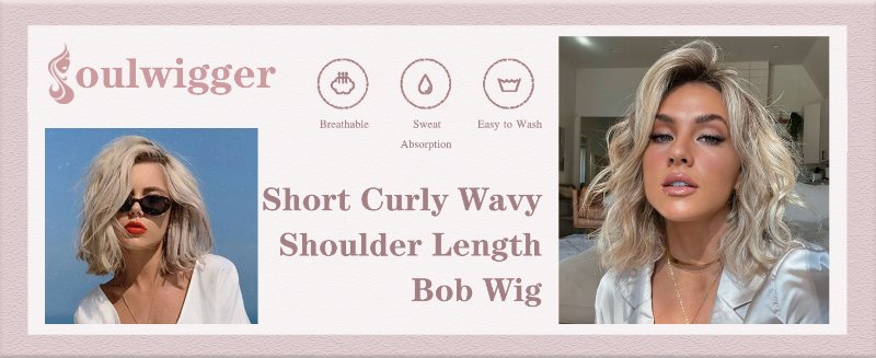 blonde lob wig for women