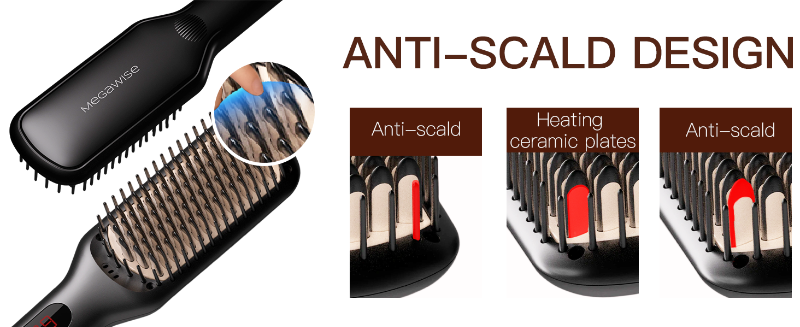 hair straightener brush