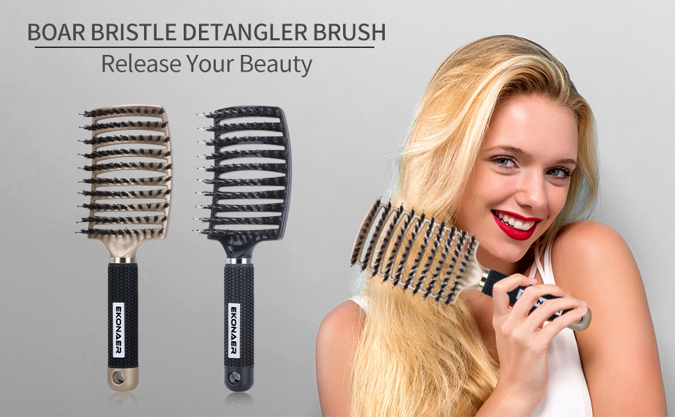 hair brushes for women detangler vented curly massager boar bristle hairbrush set hairstreaq