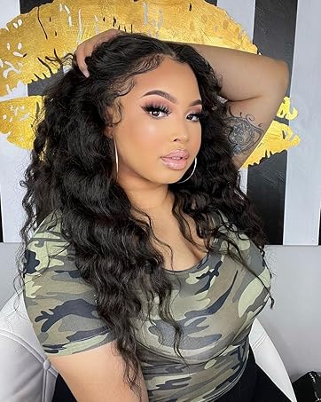 Loose Deep Wave Lace Front Wigs Deep Wave Frontal Wig 13X4 lace front wigs human hairHuman Hai