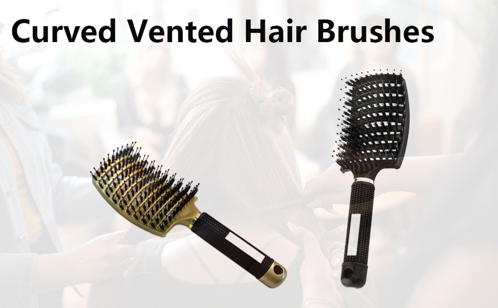 Curved Vented Hair Brush