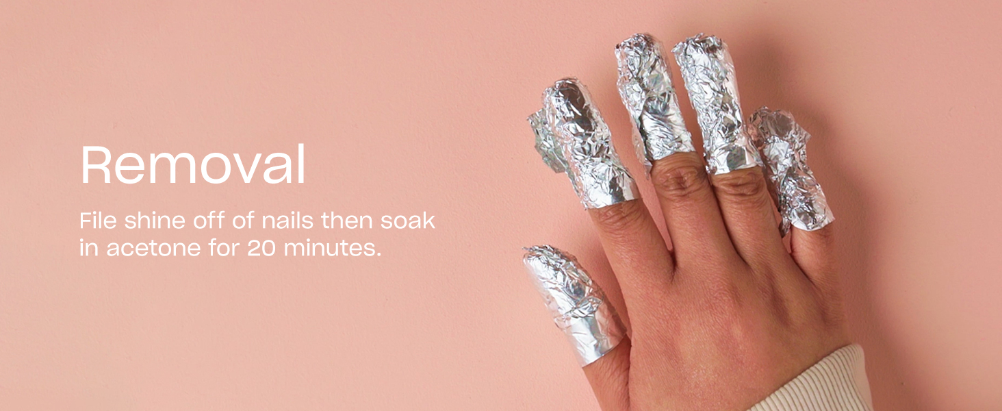 OPI GELement removal file shine off of nail then soak in acetone for 20 minutes