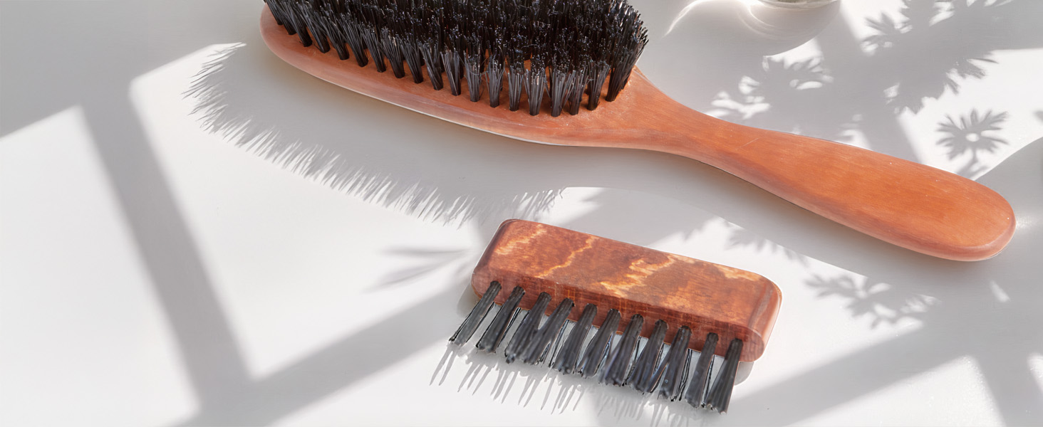 hair brush cleaning kit boar bristle natural wood handle premium made in germany austria