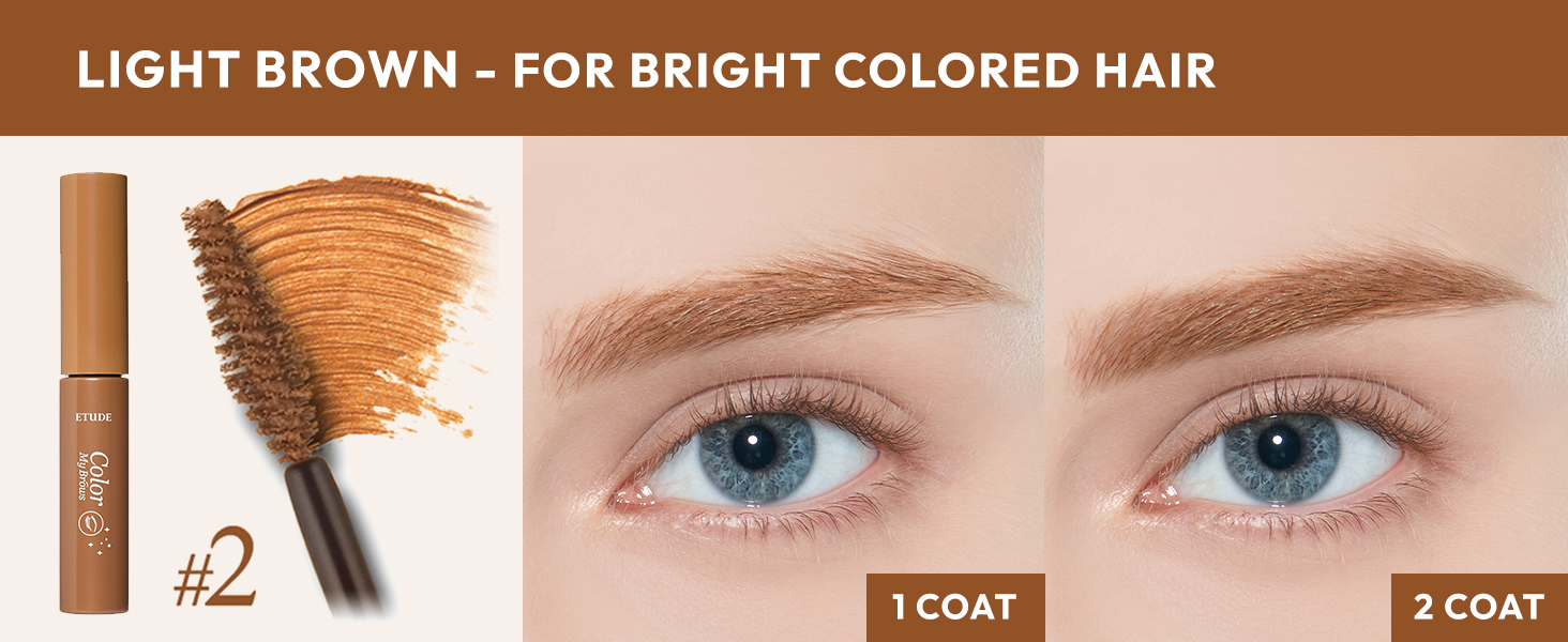 light brown - For bright colored hair