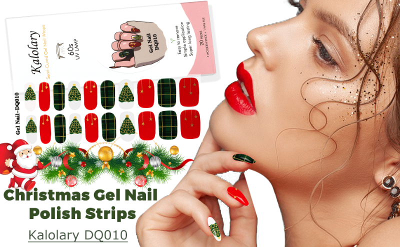 Christmas gel nail polish strips