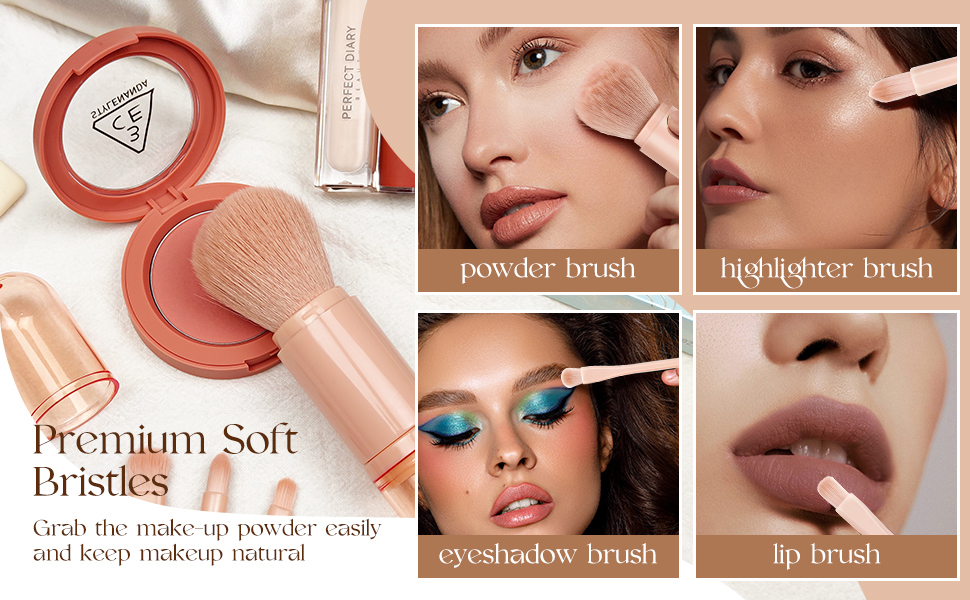 4 IN 1 makeup brush set